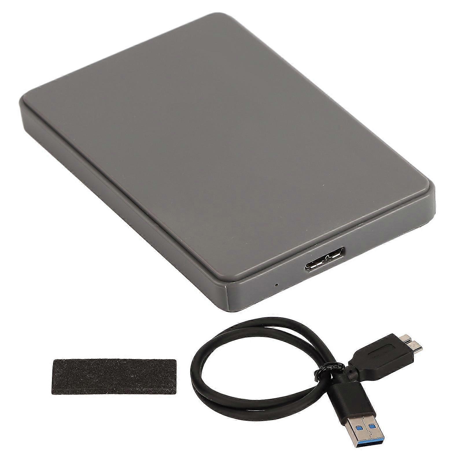 Boîtier Ssd Externe Usb 3.0 2,5 Pouces, Port Série Sata, Gris (disque Dur Non Inclus).