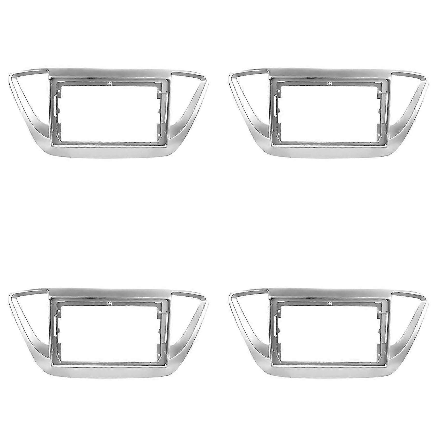 Panneau Dvd De Radio Stéréo De Voiture 4x 2din 9 Pouces, Garniture De Cadre Facial Pour Hyundai Solaris 2 Accent Verna 2017 – 2018 Qaq