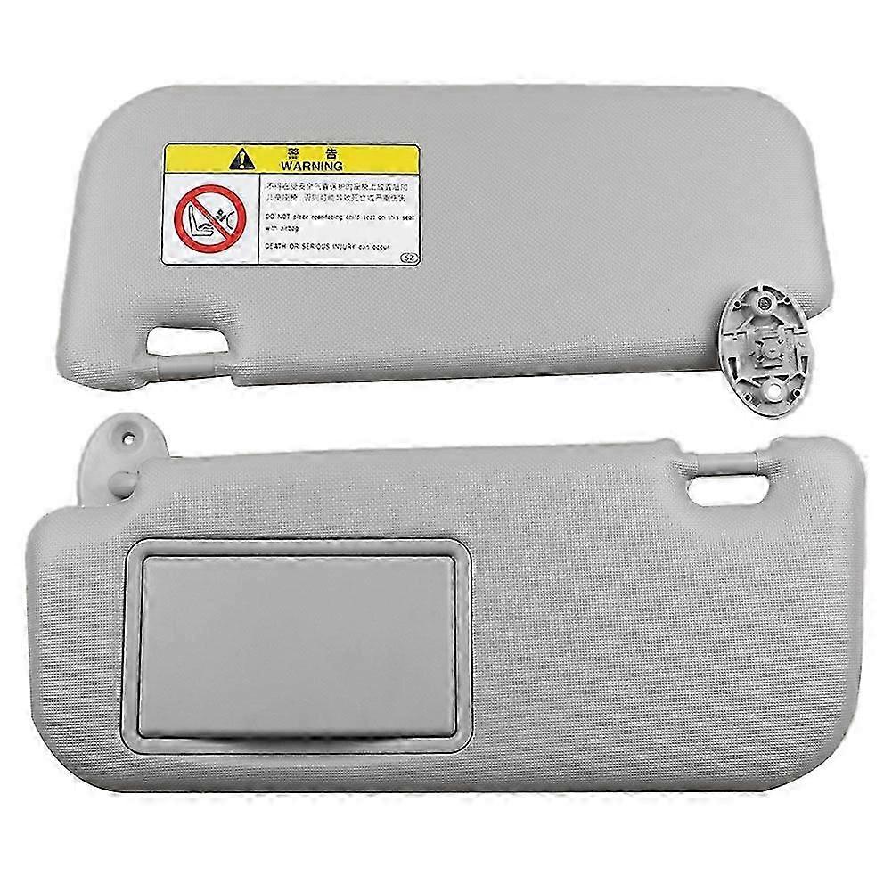Pare-soleil De Voiture Pour Modèles 2014-2017 (références 74320-02b21 Et 74310-02k91) Avec Miroir. Accessoires Auto Gris De Bonne Qualité.