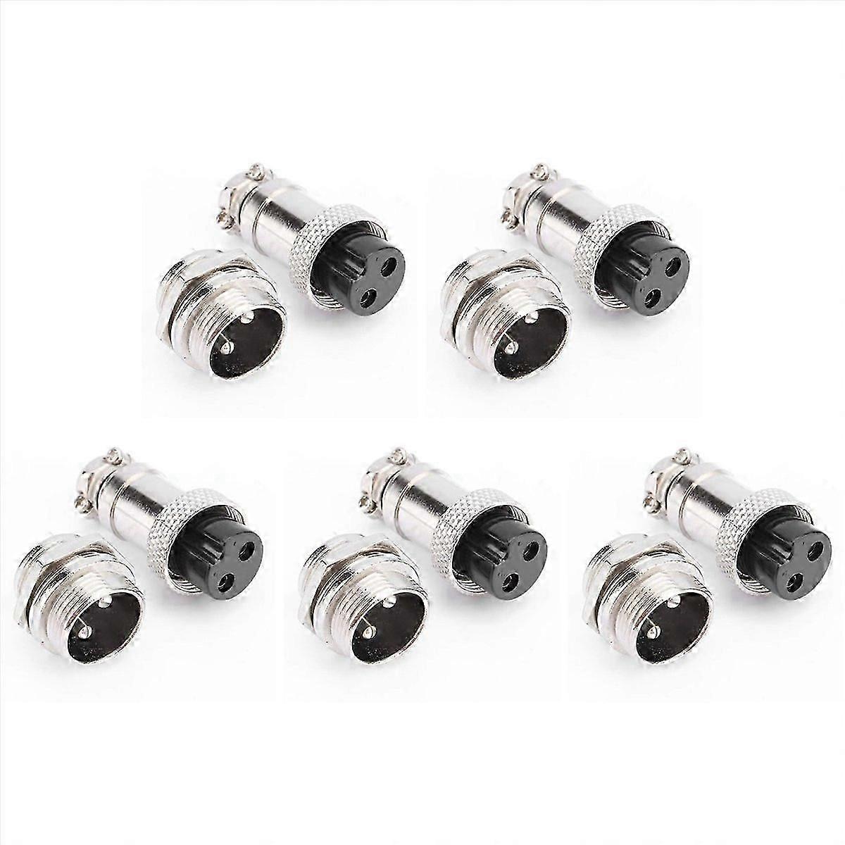 Connecteur Aviation Gx16 (5 Broches, 400 V, À Vis, Mâle Et Femelle)