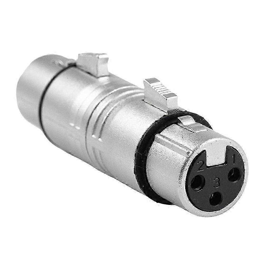 Lot De 2 Adaptateurs Xlr Femelle Vers Femelle (xlr 3 Broches Femelle Vers 3 Broches Femelle), Convertisseur De Genre, Rallonge De Microphone Kns