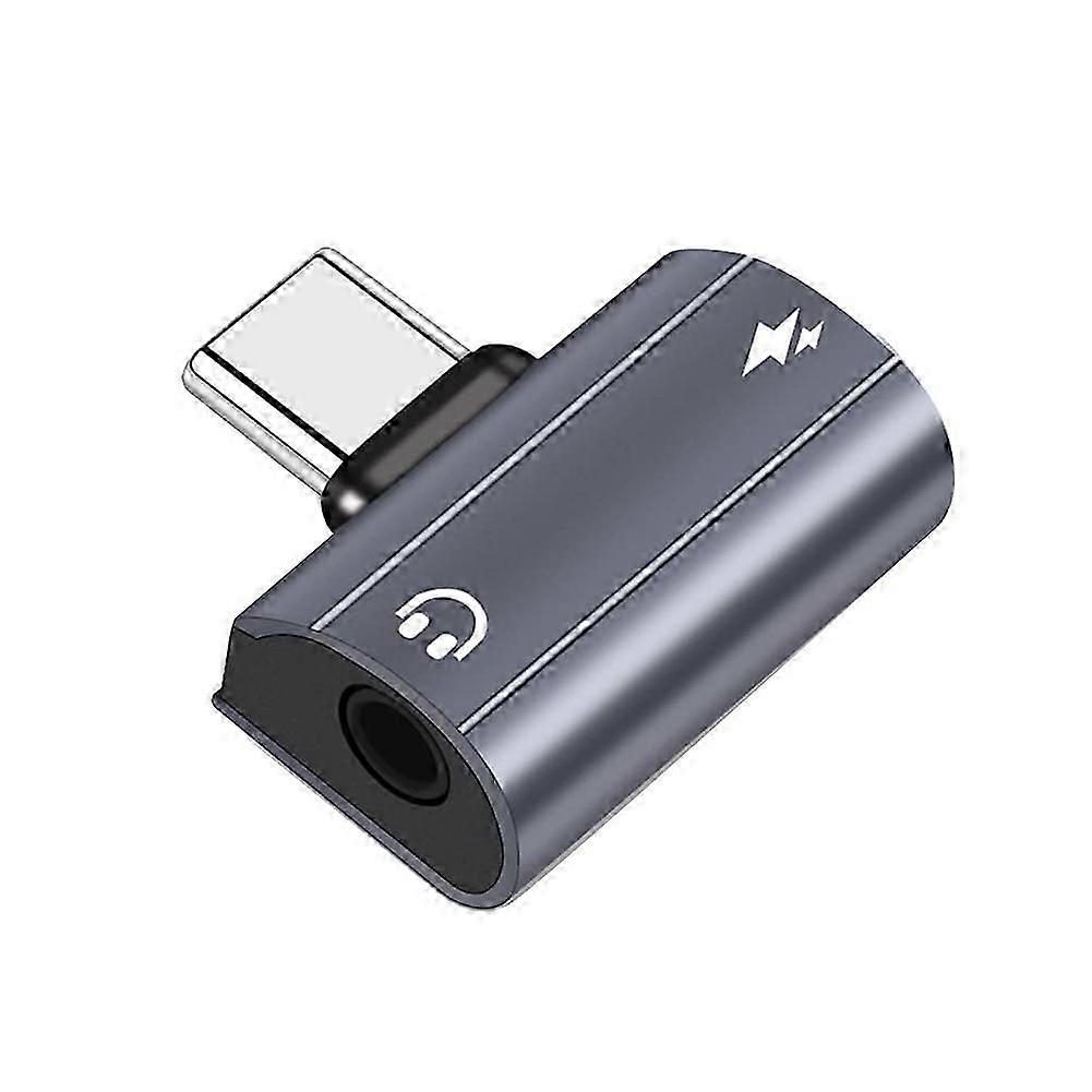 Adaptateur Convertisseur Casque 2 En 1, Usb-c Vers Prise Jack 3,5 Mm Et Chargeur Avec Charge Rapide Pd 60 W Pour Samsung S22 S21 Kns
