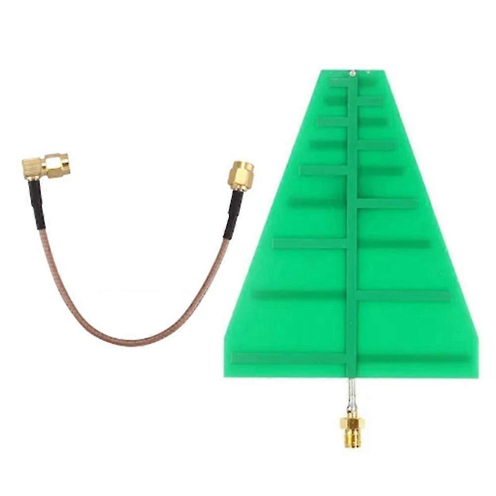 Antenne Log-périodique Ultra Large Bande Uwb 1,35 Ghz - 9,5 Ghz, 8 X 10 Cm, 5-6 Db, Adaptateur Sma Femelle 15 W
