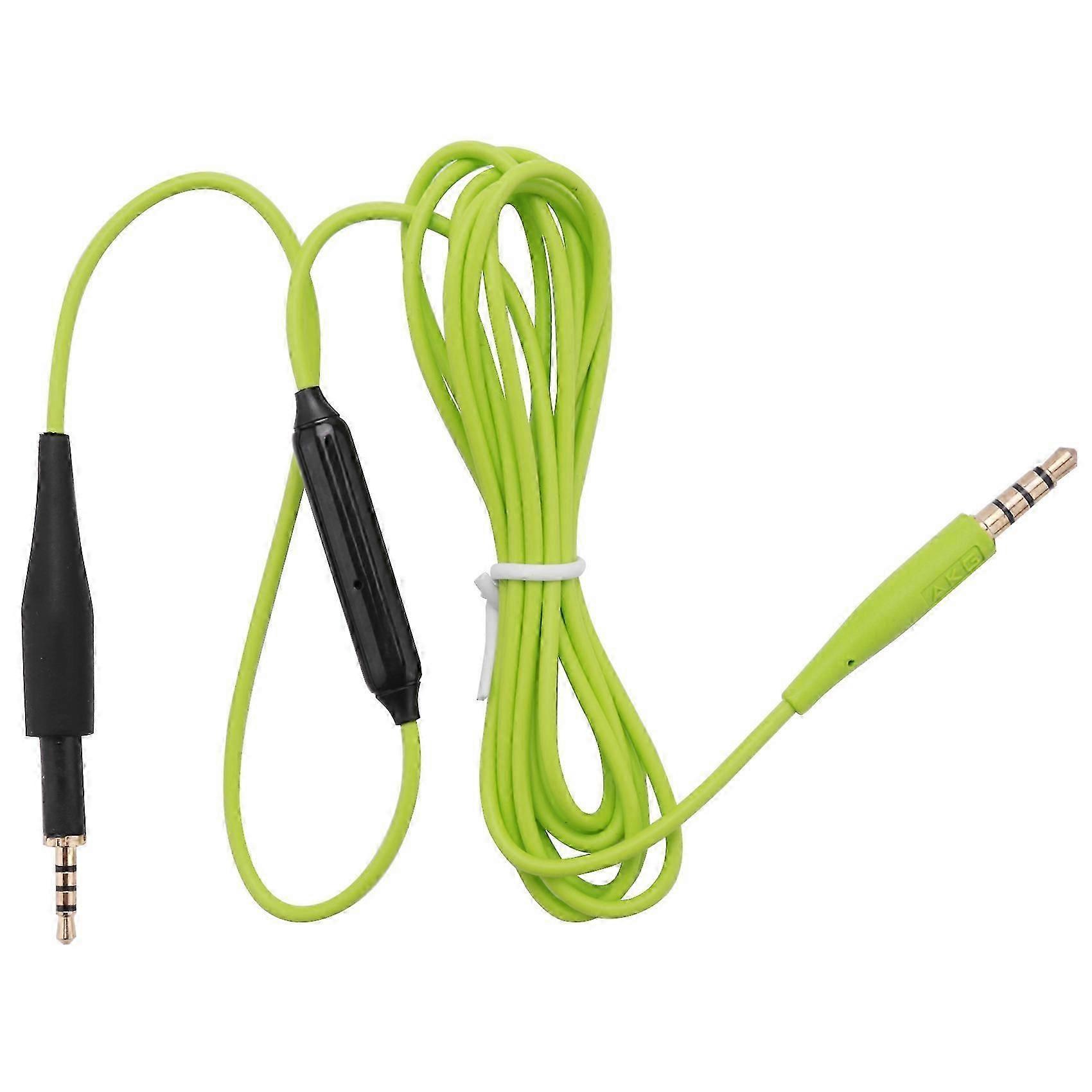 Câble Audio De Remplacement Avec Microphone Et Contrôle Du Volume Pour Casques Akg K430, K450, K451, K452, Q460, K480 Et Jbl J55 Et J88 (vert)