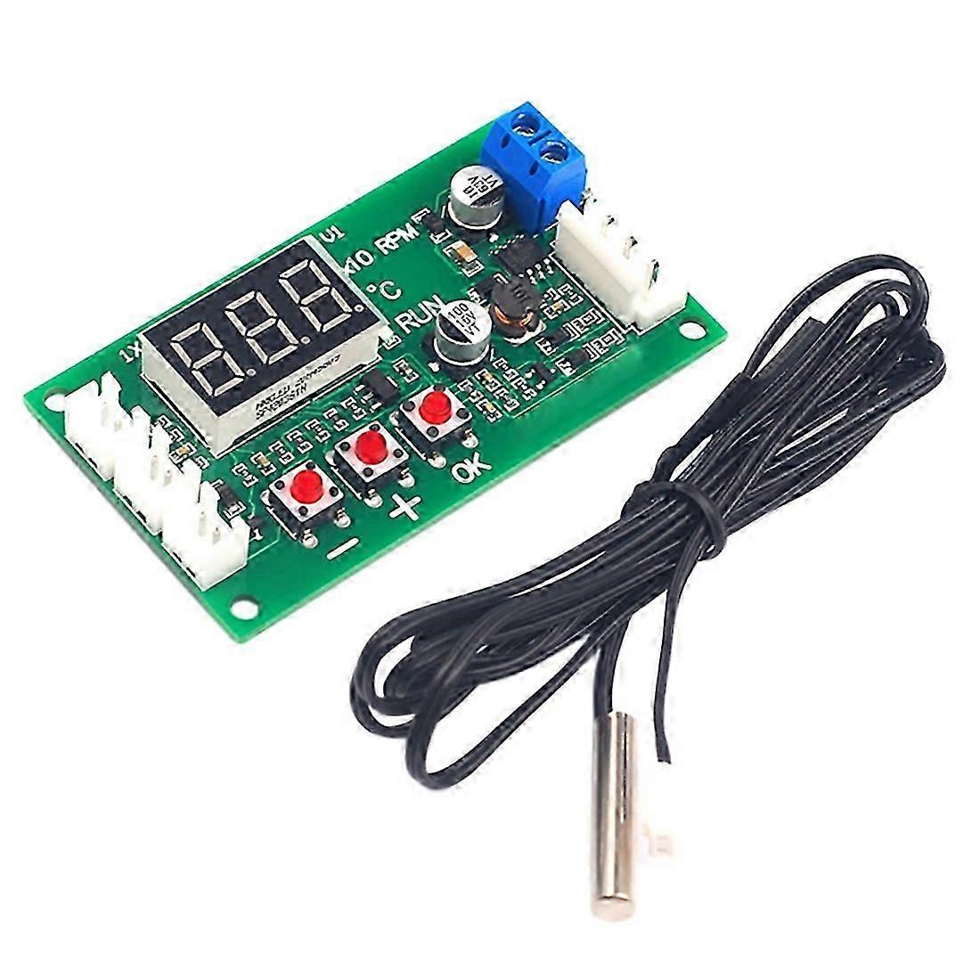 Module De Contrôle De Température Pour Ventilateur Pwm Numérique À Quatre Fils Dc12-48v 5a