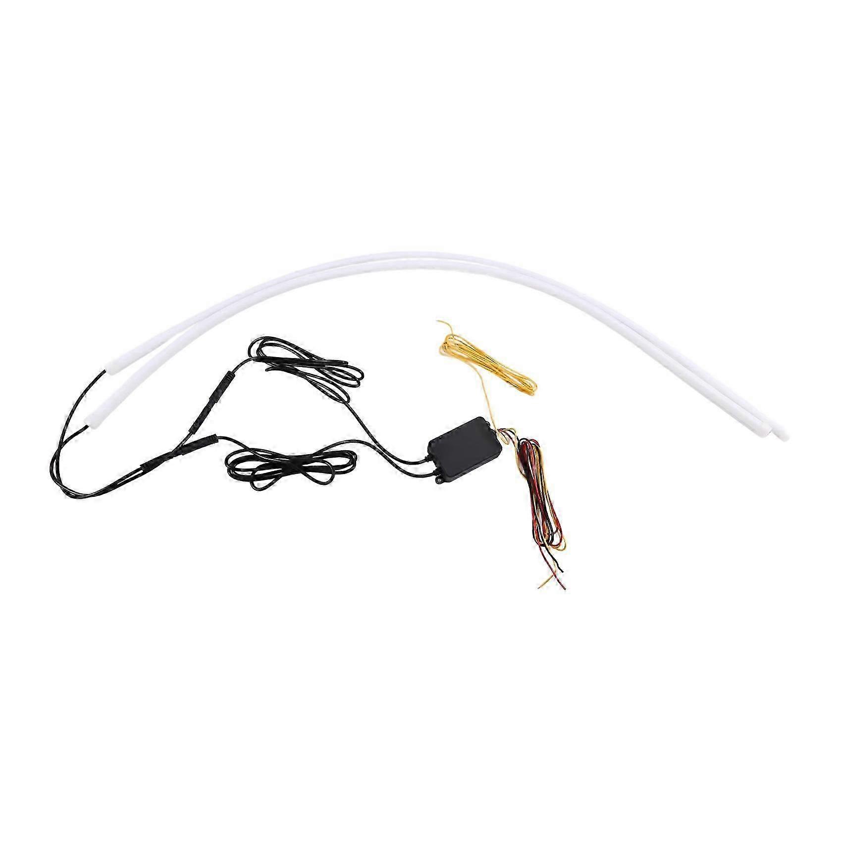 Bande Led Séquentielle Pour Voiture, Feux De Jour Avec Clignotants Et Contrôle Par Application, 75 Cm, Fdq
