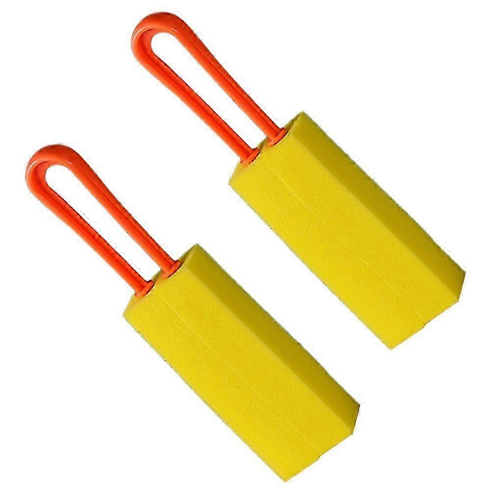 Brosse Éponge Multifonctionnelle Pour Bouteille, Lot De 6, Orange