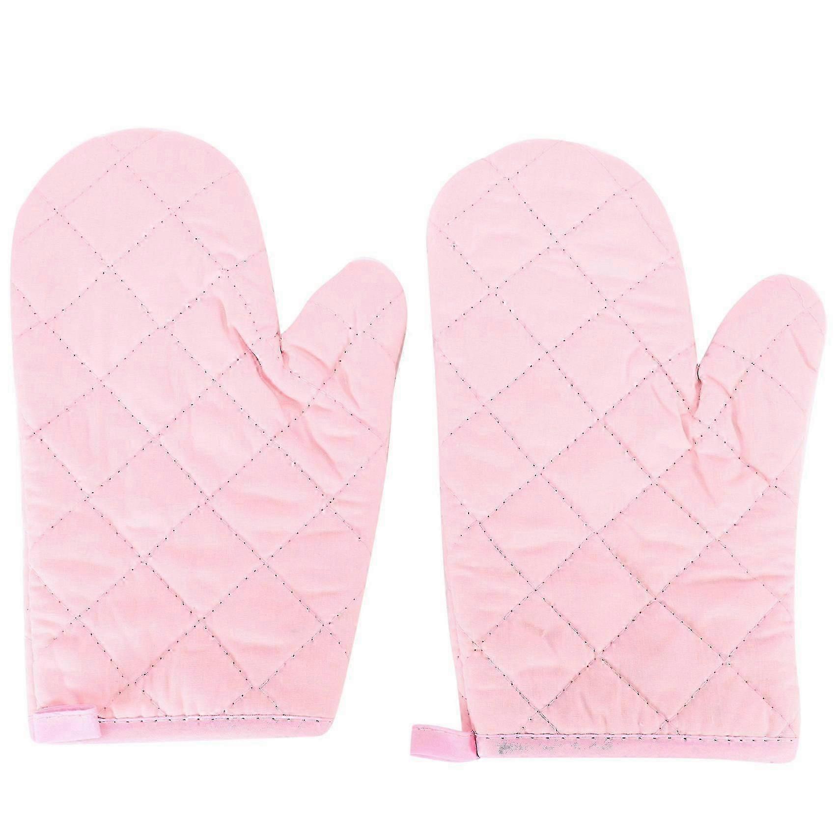 Paire De Gants De Cuisine En Coton Résistant À La Chaleur, Roses