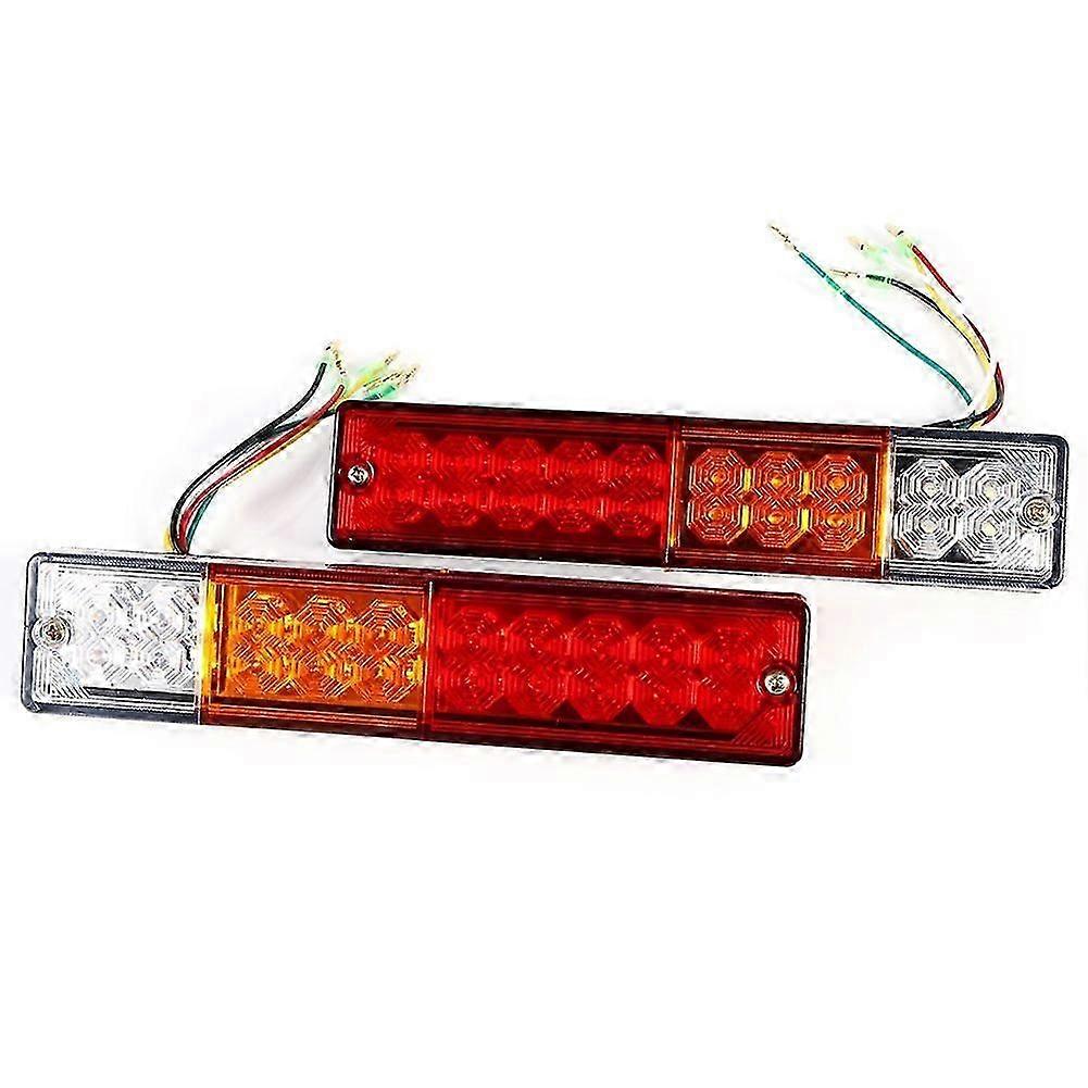 Lot De 2 Feux Arrière À Led Pour Clignotants, Remorques, Caravanes Et Autres Véhicules Utilitaires (24 V). Qualité Exceptionnelle.