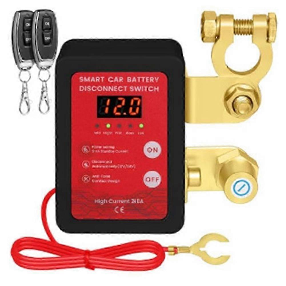 Interrupteur De Déconnexion De Batterie À Distance Avec Affichage De La Tension, 12 V/24 V, 240 A, Antivol, Pour Voitures Et Bateaux, De Bonne Qualité