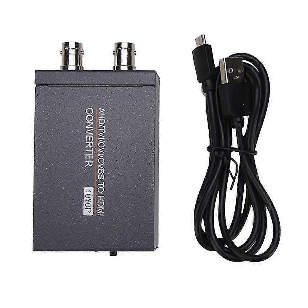 Adaptateur Convertisseur Ahd/tvi/cvi/cvbs Vers Hdmi Compatible Hd 1080p/720p Pour La Conversion De Signaux Audio (anneau De Ceinture Kns)