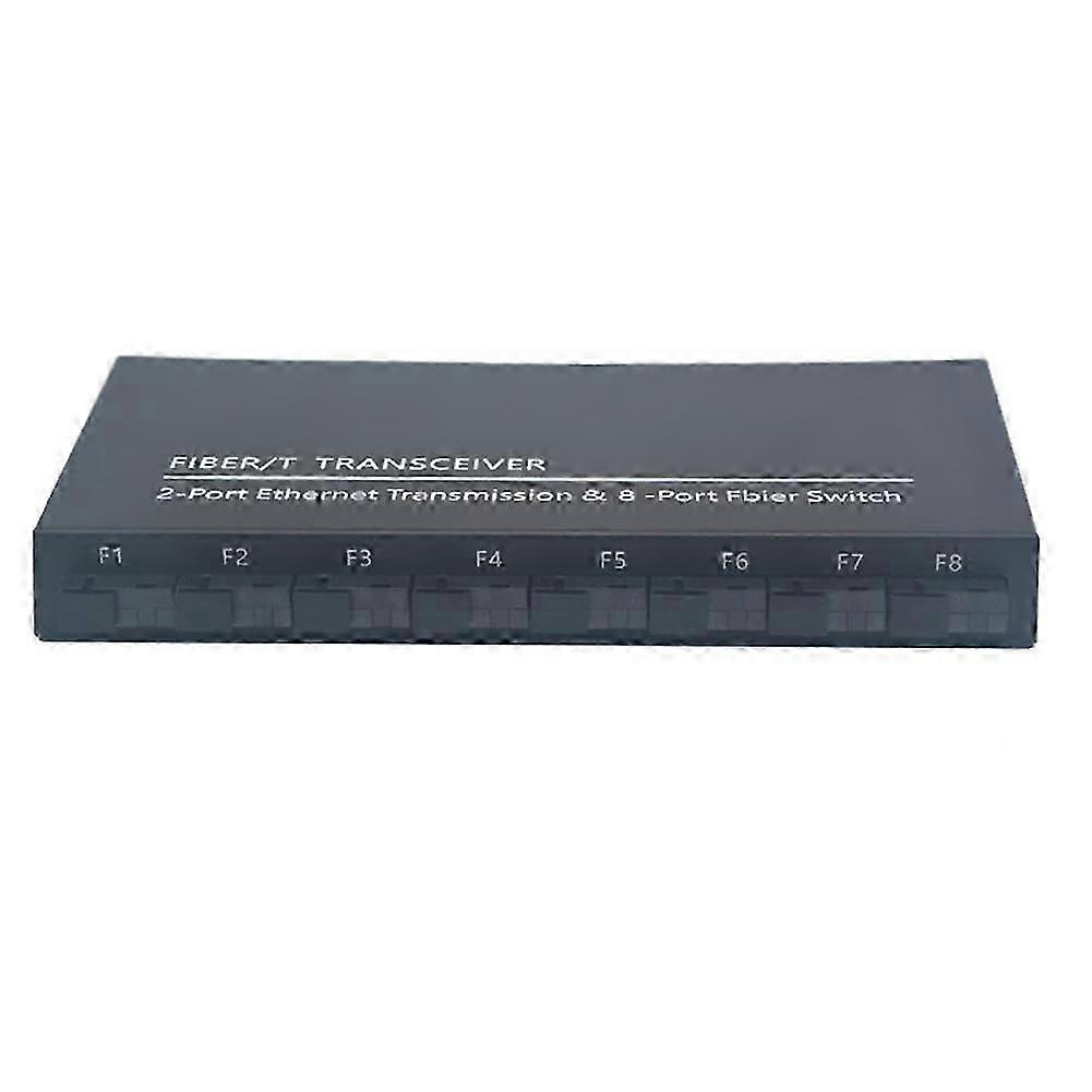 Commutateur Ethernet Gigabit, Commutateur Fibre Optique 8 Ports Sc, 2 Ports Fibre 1000m Rj45, Convertisseur Sc De Qualité Industrielle 8f2e, Prise Us Kns
