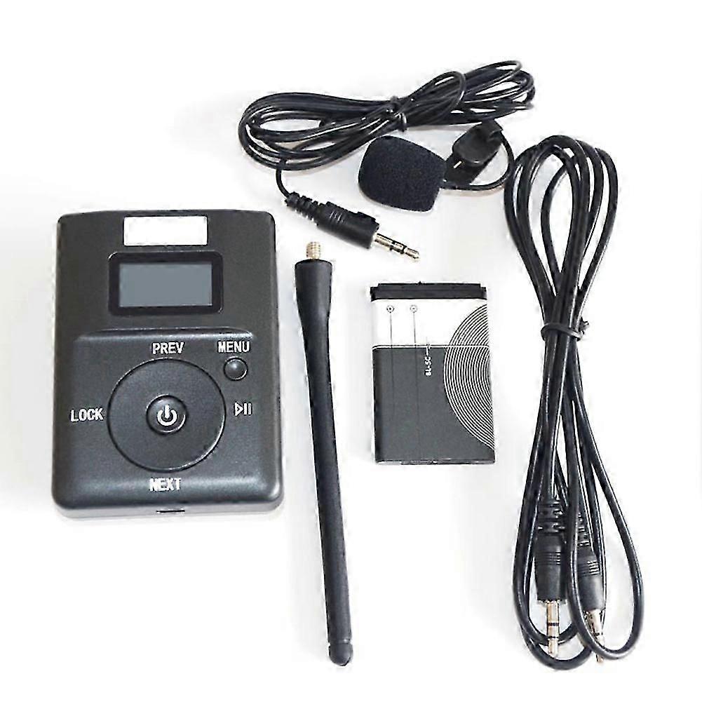 Mini Émetteur Fm Numérique Stéréo Portable Avec Microphone, Compatible Carte Tf Et Entrée Auxiliaire.