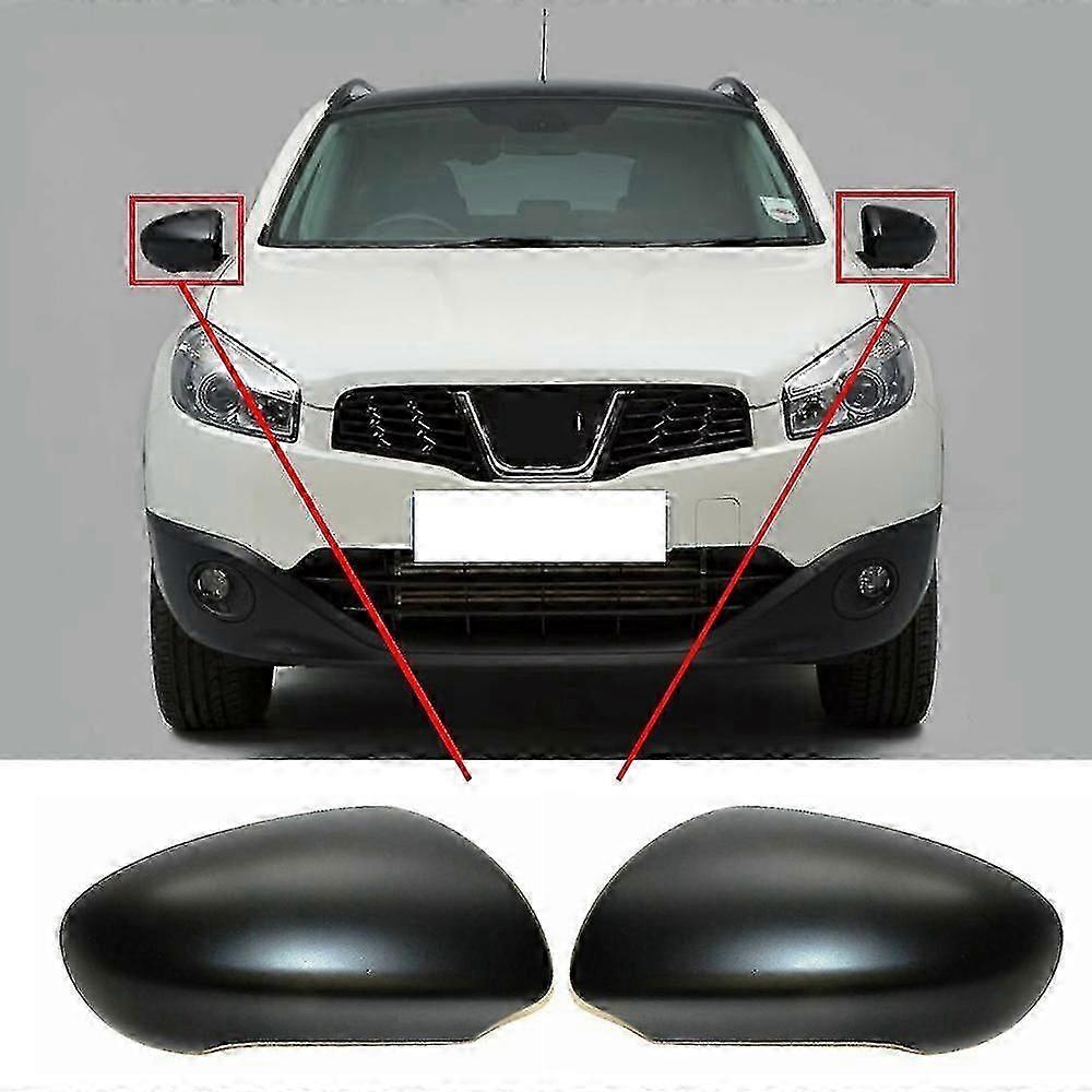 Ensemble De 2 Enjoliveurs De Rétroviseurs Latéraux Compatibles Avec Nissan Qashqai 2007-2014, Gauche Et Droite (paire), Accessoires Extérieurs Pour Voiture