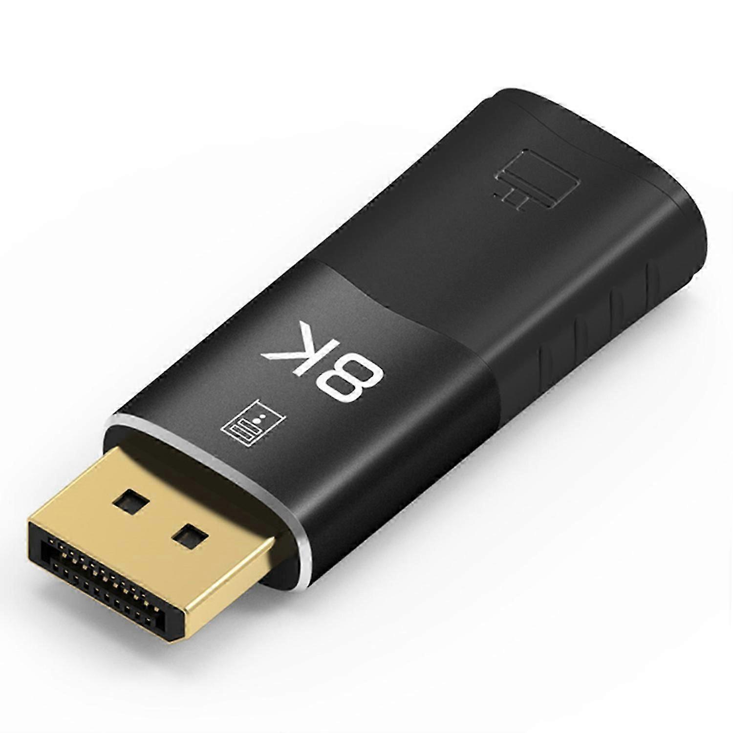 Adaptateur Convertisseur Displayport Vers Hdmi Compatible 8k/60 Hz 4k/120 Hz, Mini Dp Mâle Vers Femelle, Câble Vidéo Tv Hd Kns