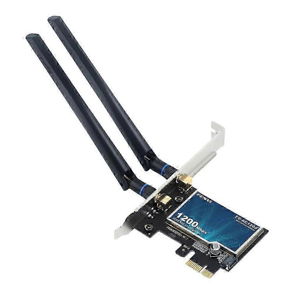 Carte Réseau Wifi5 Ac1200 Pcie Avec Bluetooth 4.0, 1200 Mbps, Double Bande 2,4 Ghz/5 Ghz (fo Fdq)