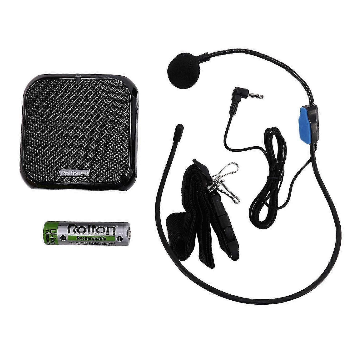 Amplificateur Vocal Portable Rolton K400 Avec Microphone Intégré, Haut-parleur, Radio Fm Et Lecteur Mp3 Pour La Formation Des Enseignants