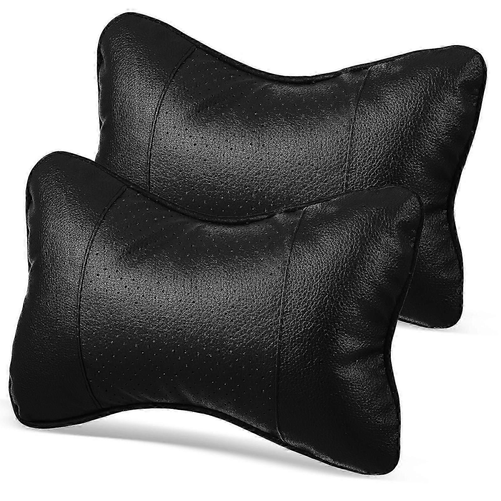 Lot De 2 Oreillers Cervicaux Pour Voiture, Repose-nuque Pratique Et Universel, Protection Pour La Nuque, Coussin Cervical Noir