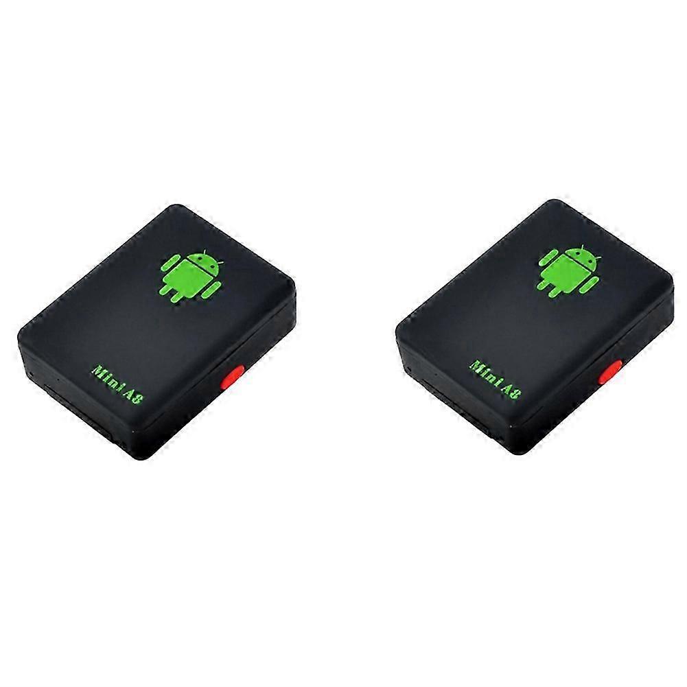 Lot De 2 Traceurs Gps Intelligents Mini A8 Avec Bouton Sos, Adaptateur Gsm/gprs/lbs, Suivi En Temps Réel Pour Animaux De Compagnie.