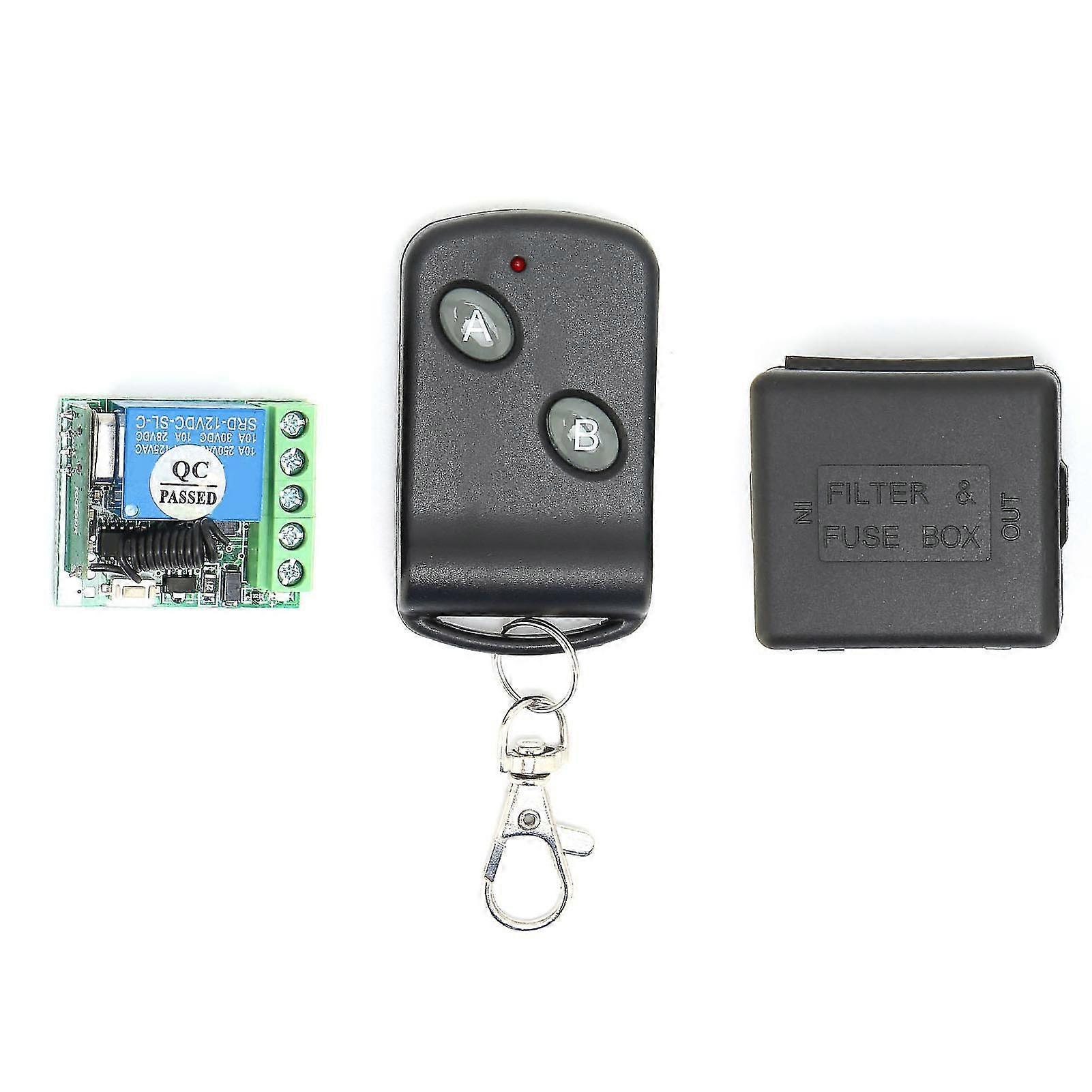 Télécommande Akhd2 À Deux Boutons Avec Lumière Et Signal Portable, Apprentissage Puissant, Interrupteur De Contrôle Sans Fil Fo