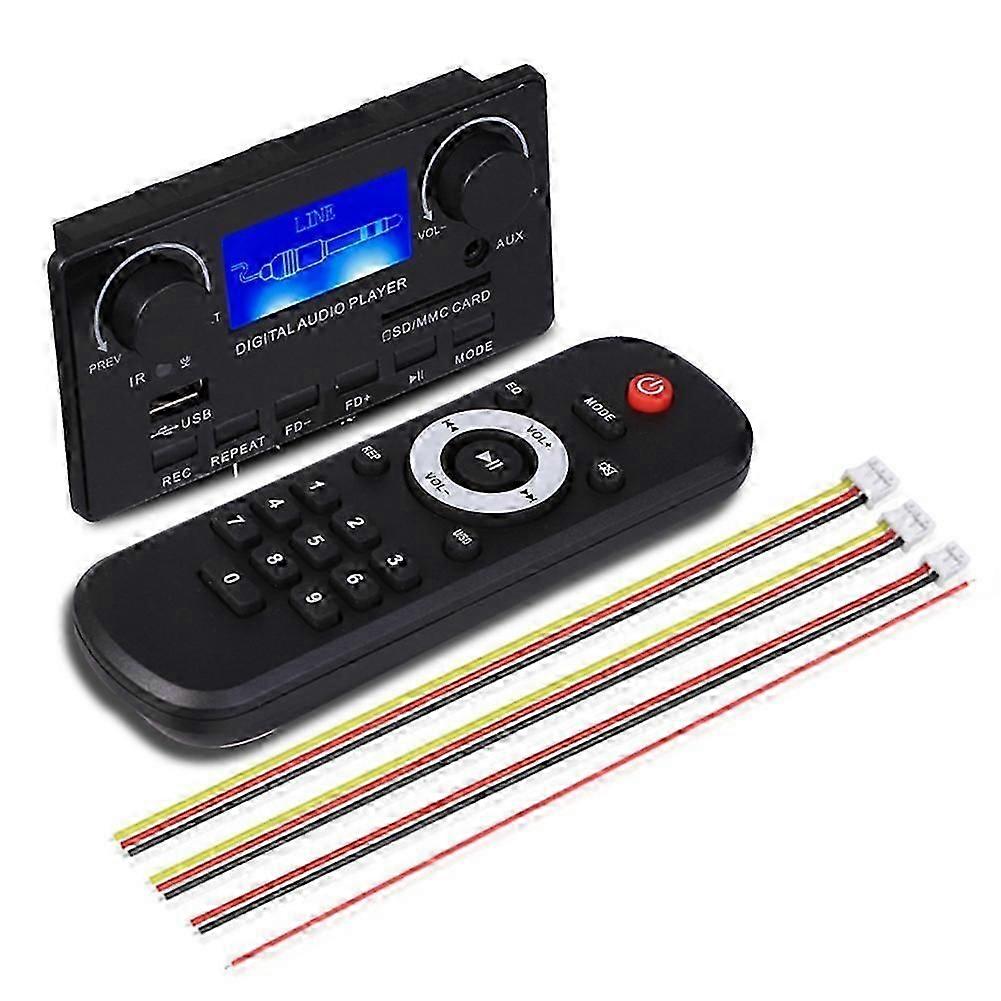 Carte Décodeur Mp3 Bluetooth Avec Écran Lcd Multifonction, Carte Amplificateur De Voiture Portable Avec Synchronisation, Décodeur Mp3 Kns
