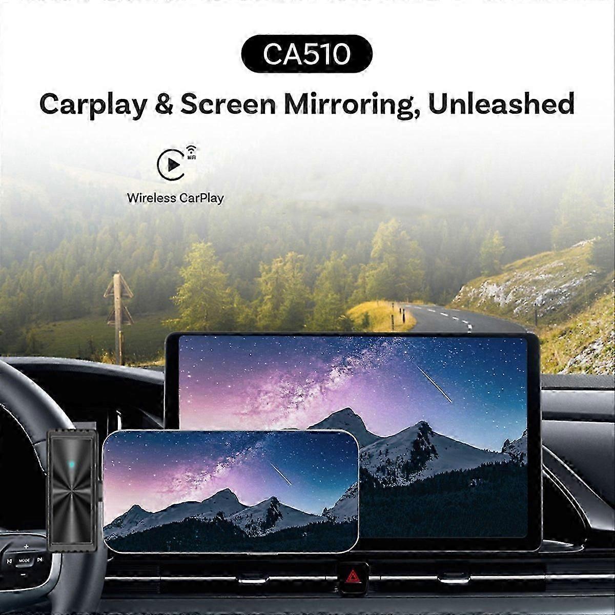 Adaptateur De Voiture Compatible Carplay Sans Fil À Double Système De Duplication D'Écran