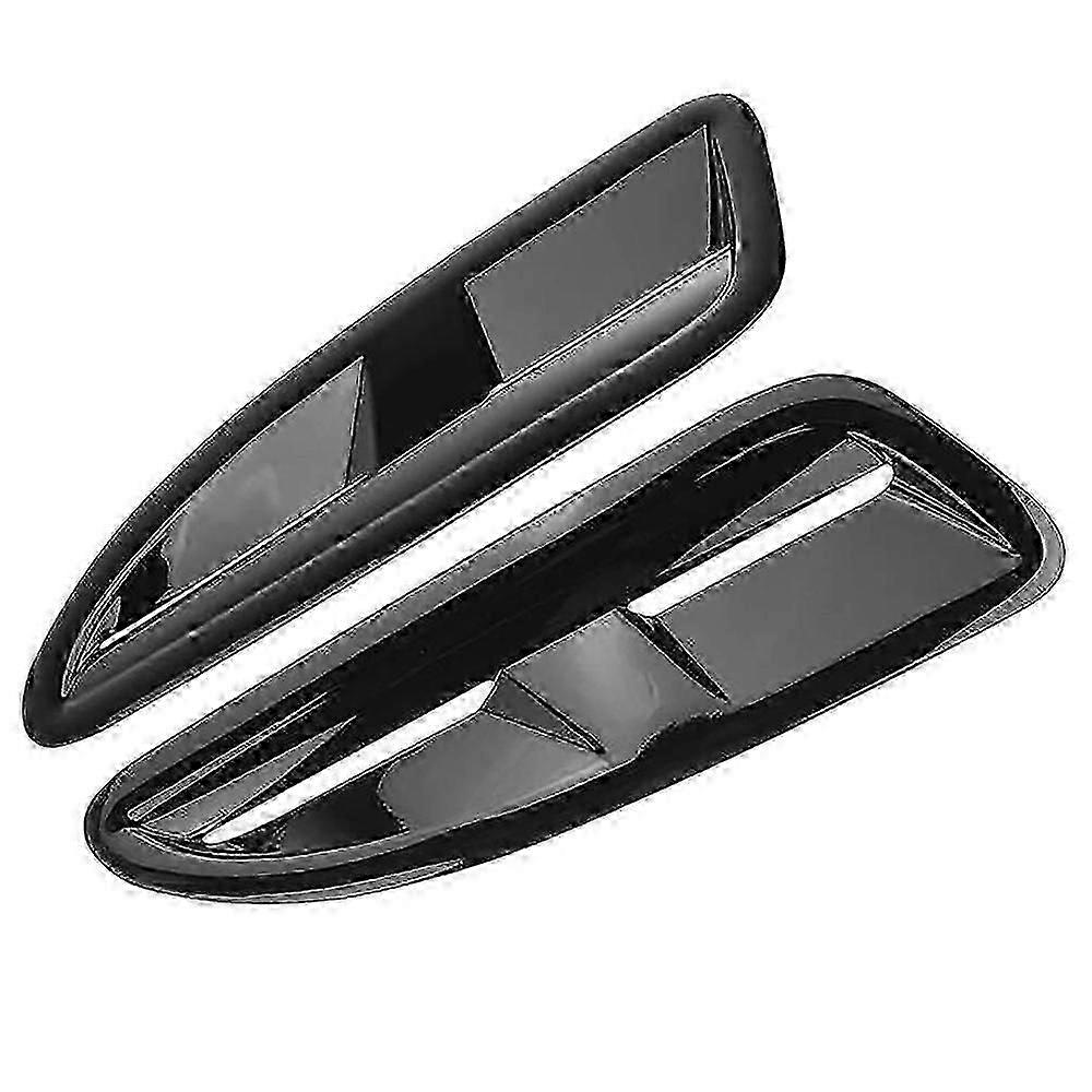 Paire De Garnitures De Sortie D'Air De Capot Avant Universelles Style Xkr Pour Jaguar
