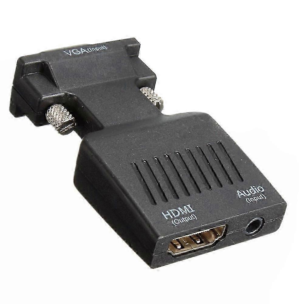 Adaptateur Convertisseur Vga Mâle Vers Hdmi Femelle 1080p Avec Câble Audio Usb Kns