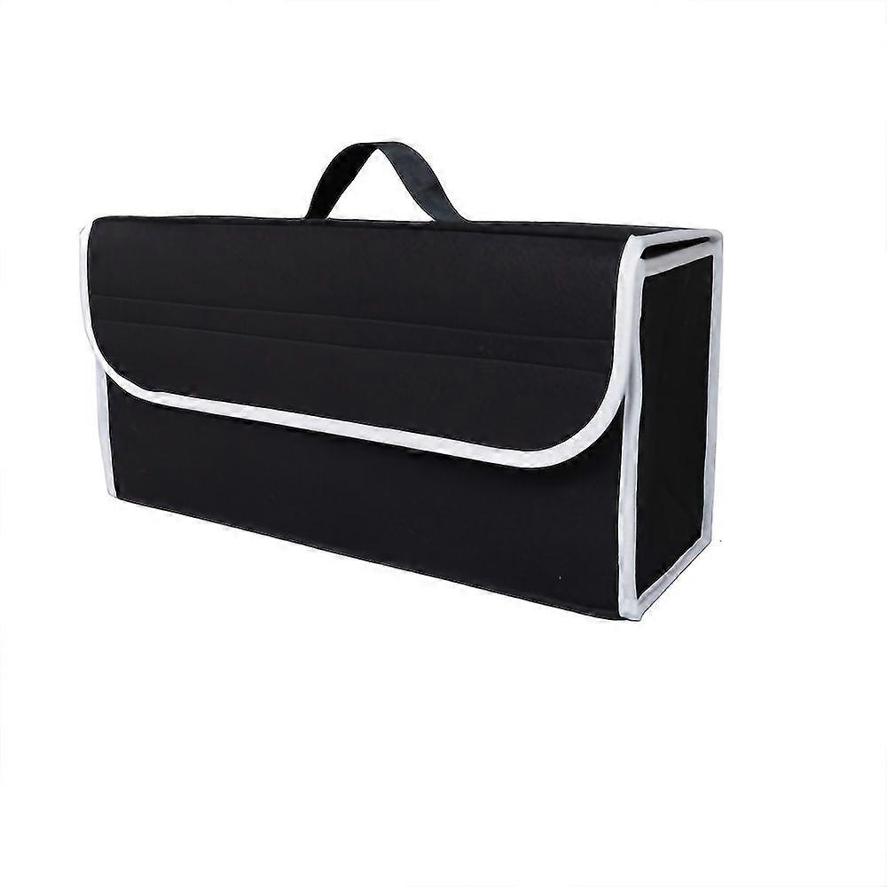 Boîte De Rangement Pliable En Feutre Personnalisable Pour Coffre De Voiture, Avec Poignée Et Bordure Brodée, Sac De Rangement Monobloc Pour Véhicule