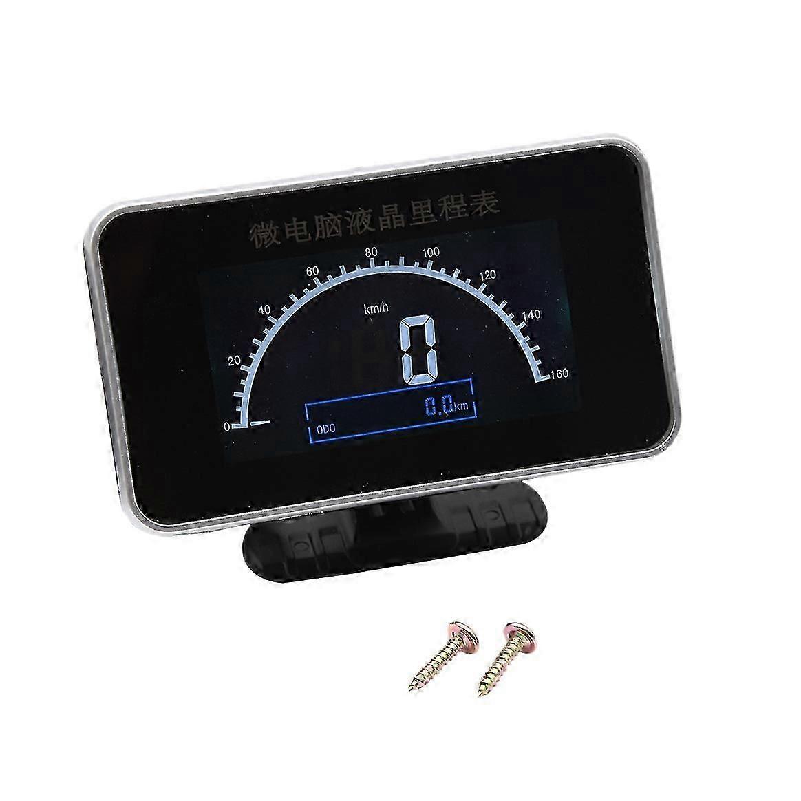 Compteur De Vitesse Numérique 2 En 1 Pour Voiture Et Camion (12 V/24 V) + Odomètre + Alarme + Affichage Lcd