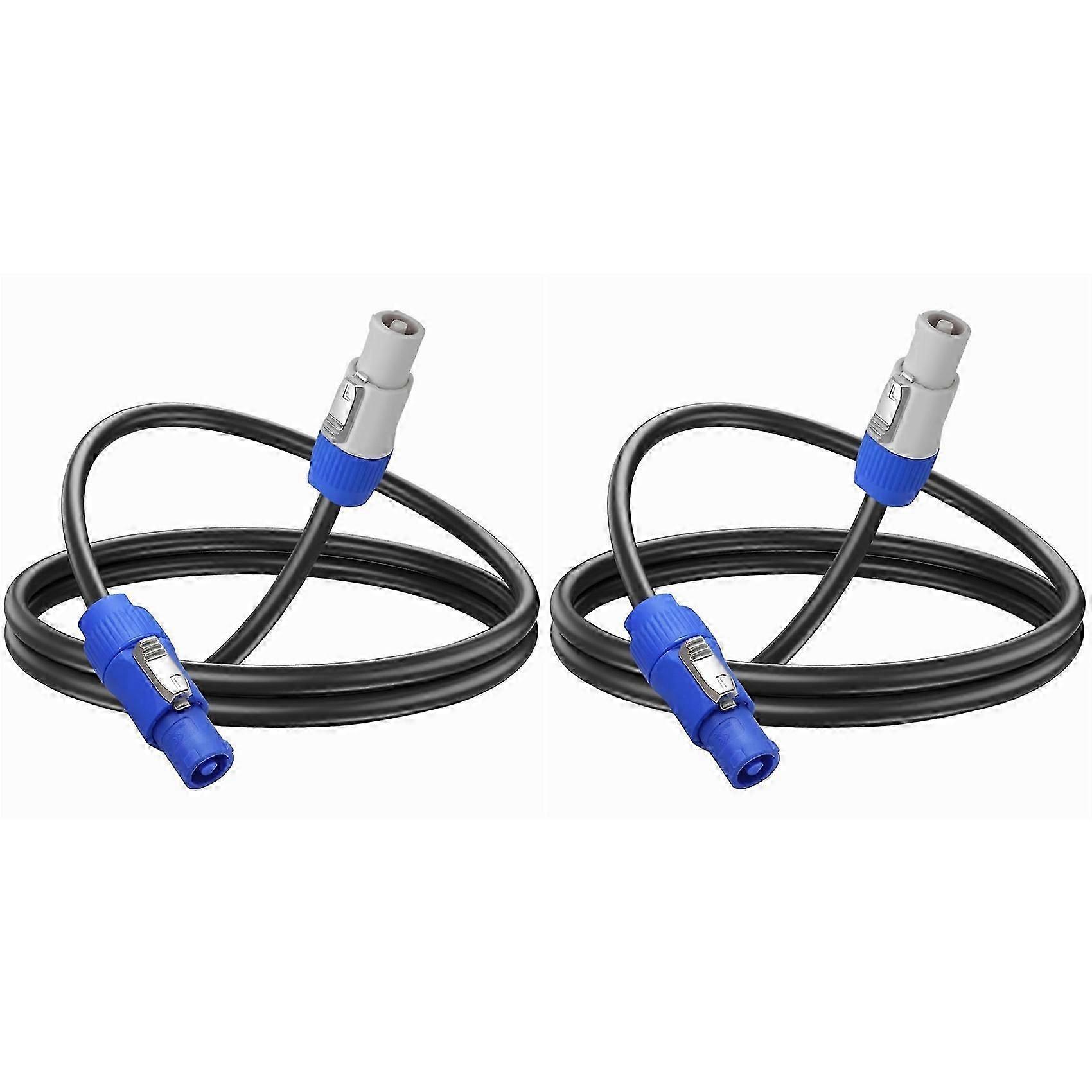 Câble D'Alimentation Powercon 2 X 16 Awg, Entrée Powercon Vers Sortie Powercon, 15 A, 3 Broches, Rallonge Qaq