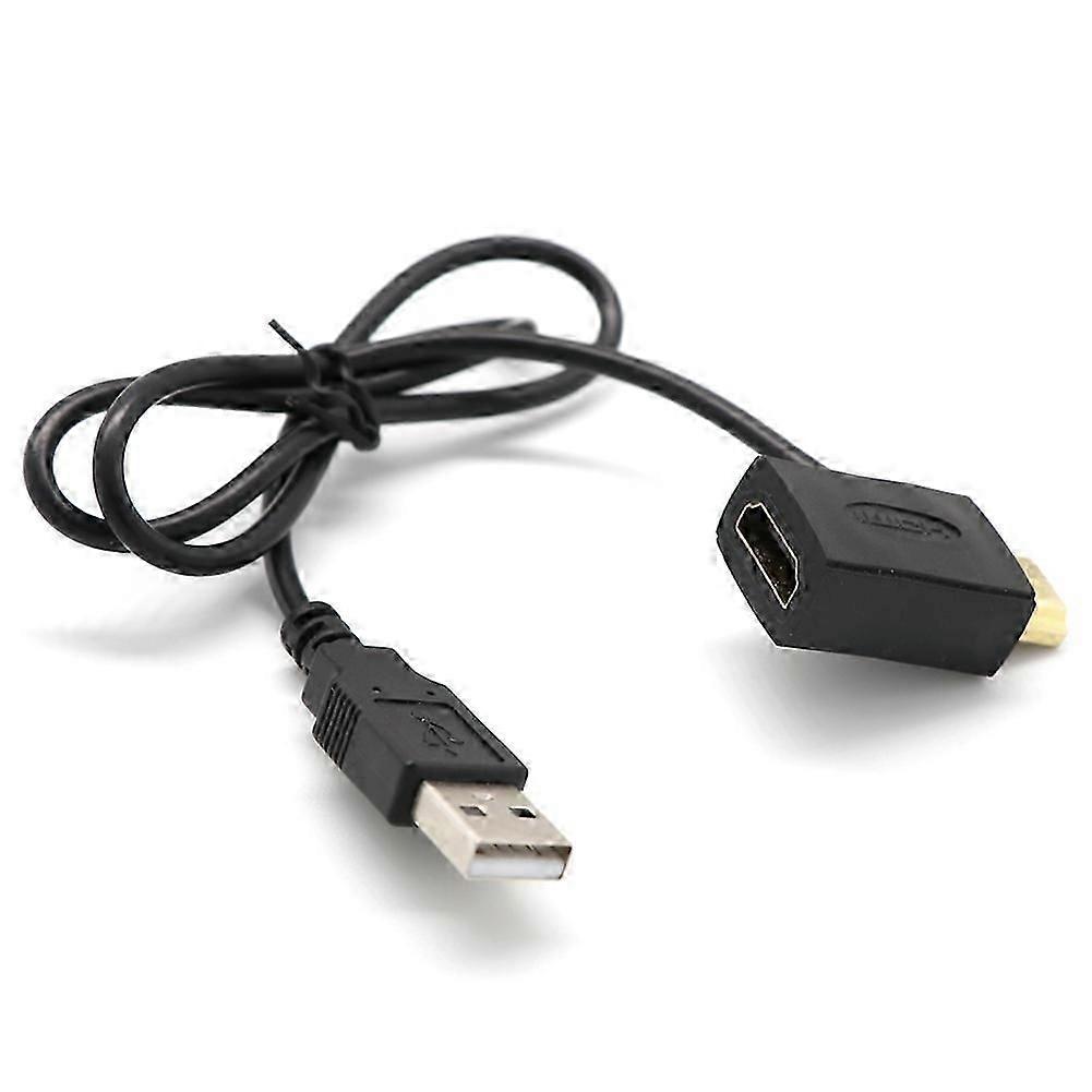 Adaptateur Répartiteur/rallonge Hdmi Mâle Vers Femelle + Câble De Charge Usb 2.0 Kns