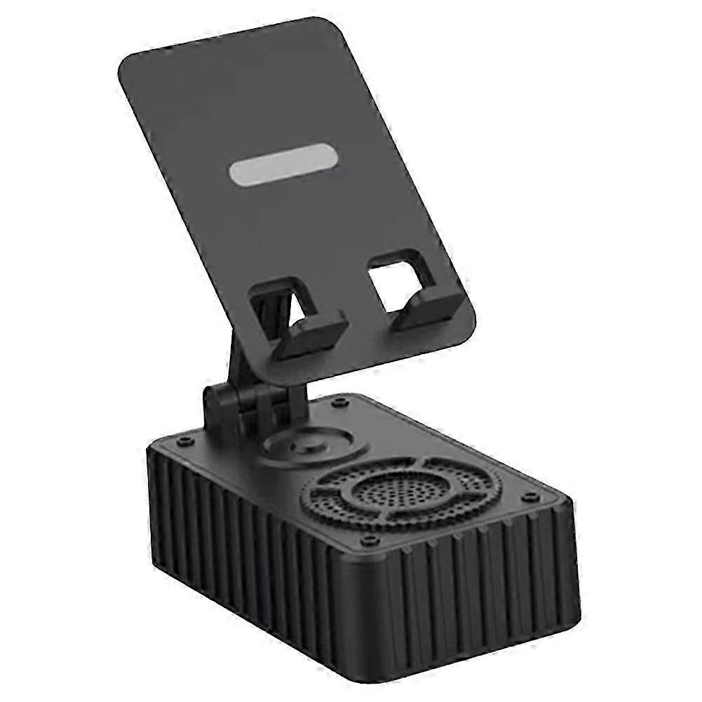 Support Pour Téléphone Portable Avec Haut-parleur Bluetooth, Mini Support Pliable Pour Bureau Ou Extérieur, Audio 2 En 1 Fdq