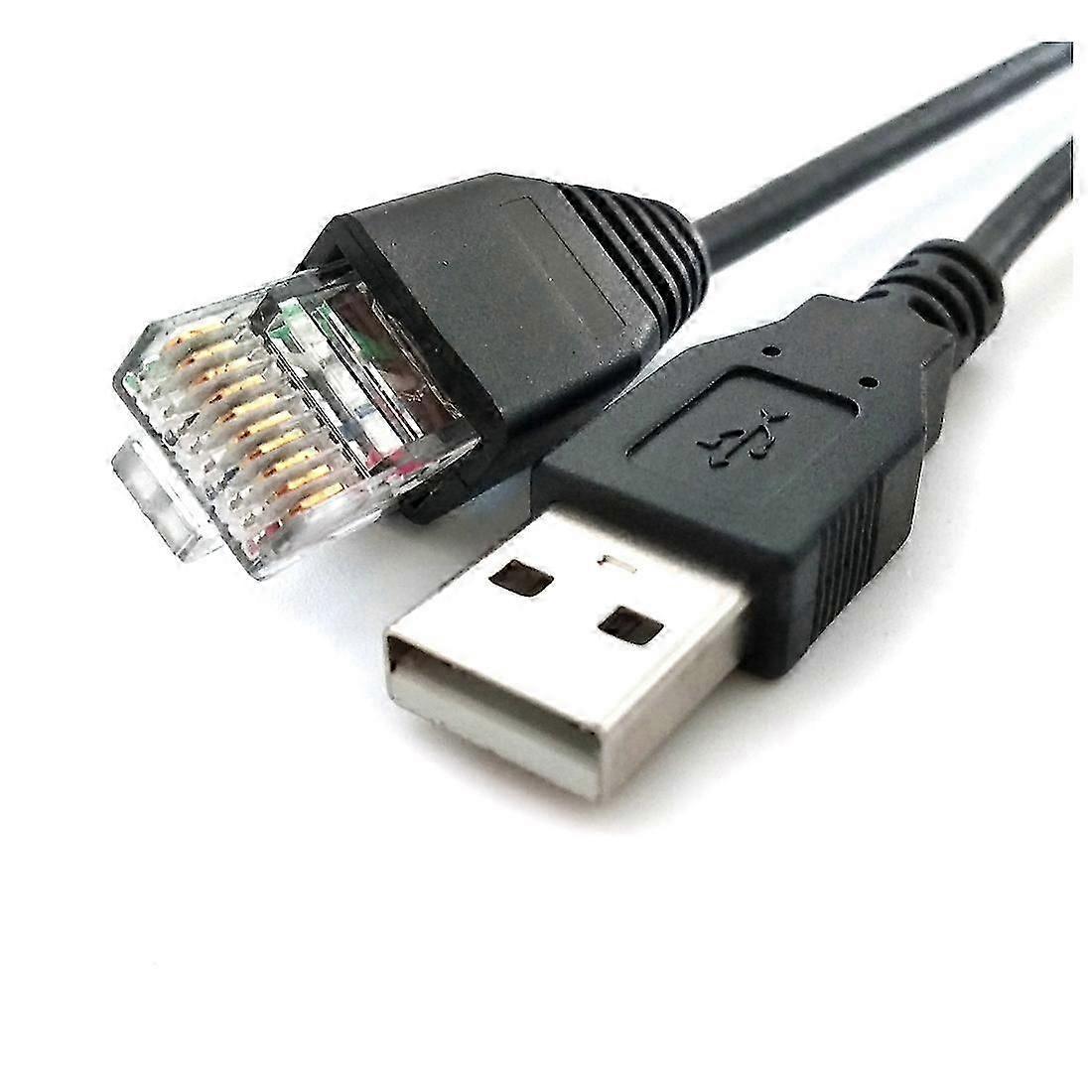 Câble Console Usb Vers Rj50 Ap9827 Pour Apc Smart Ups 940-0127b, 940-127c Et 940-0127e Avec Gaine De Protection Moulée, 5 M