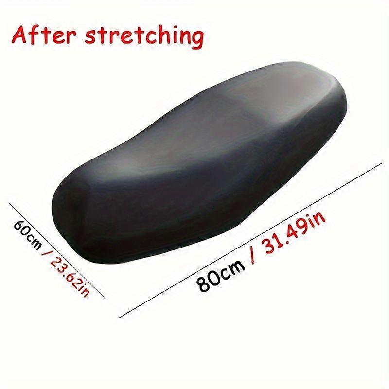 Housse De Selle Imperméable Pour Moto, Protection De Coussin Extensible En Similicuir Pour Selles De Scooter Et De Moto, 80 X 60 Cm