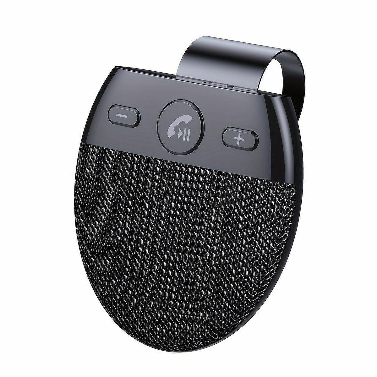 Kit Mains Libres Bluetooth V5.0 Pour Voiture, Avec Microphone Intégré, Fixation Pare-soleil, Allumage Automatique Et Double Connexion Téléphonique.