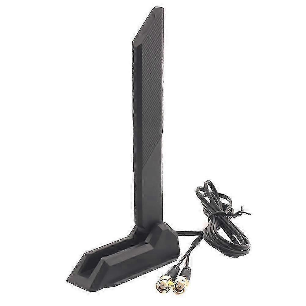 Antenne Externe Wifi 6/6e Tri-bande 6 Ghz/5,8 Ghz/2,4 Ghz Avec Base Magnétique, Antenne De Remplacement Pour Pc De Bureau.