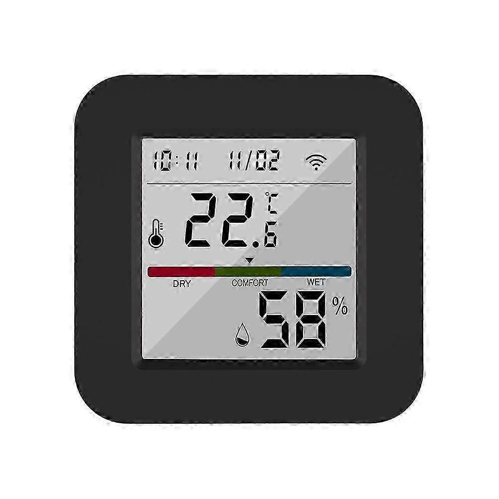 Télécommande Universelle Tuya Wifi Ir Avec Capteur De Température Et D'Humidité, Compatible Avec L'Application Smart Life Et Fonctionnant Avec Alexa Et Google Home.