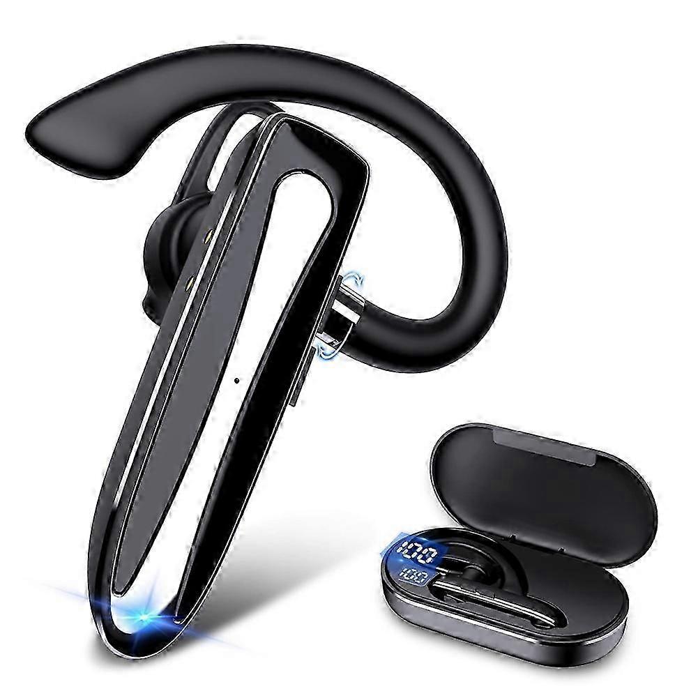 Écouteur Bluetooth Sans Fil Pour Téléphones Portables Avec Étui De Chargement, Kit Mains Libres Mono-oreille Pour Le Bureau Et La Conduite.