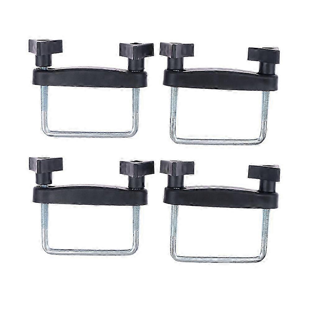 Kit De Fixation Universel Pour Barres De Toit (4 Pièces) Avec Boulons En U Et Clips De 8 Cm De Haute Qualité.