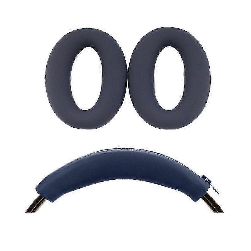 Coussinets D'Oreille Pour Casque Sony Wh-xb910n, Étui De Protection En Silicone, Pièces De Rechange Pour Casque, Bleu Foncé.