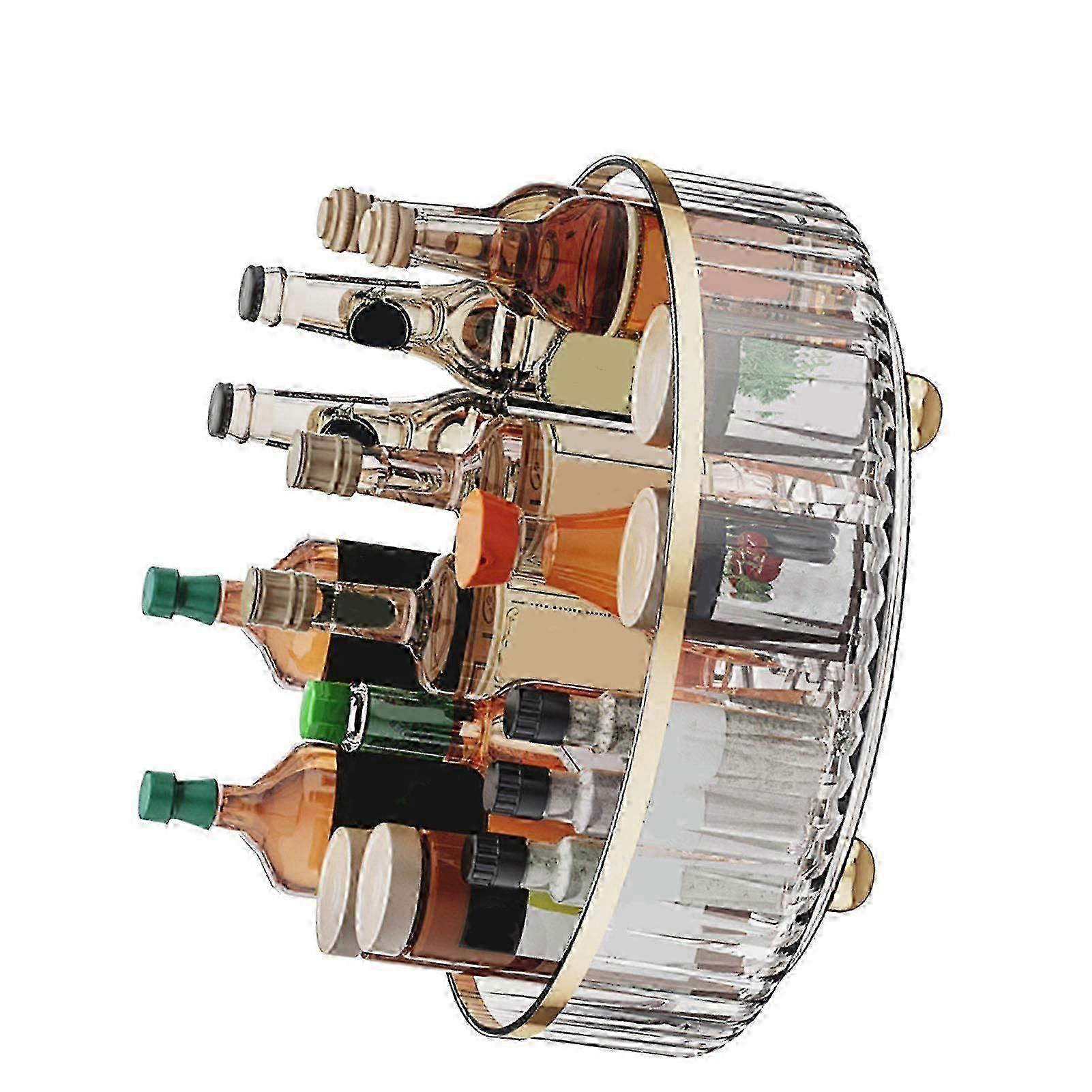 Plateau Tournant Transparent Pour Épices, Design Compact