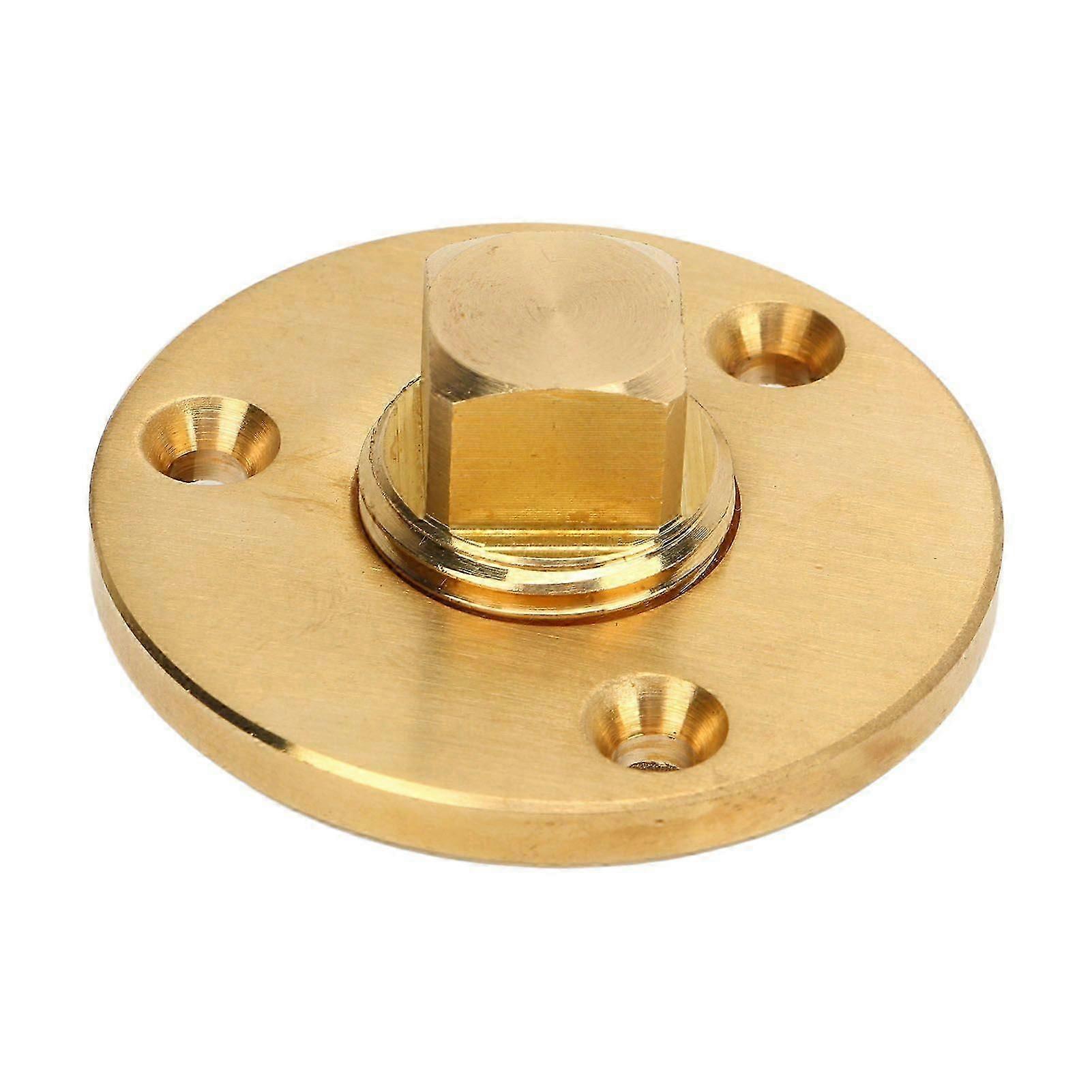 Bouchon De Vidange Pour Bateau De 5 Cm (2 Pouces) Avec Bouchon Ovale En Laiton Pour Tuyau De 1/2 Pouce.