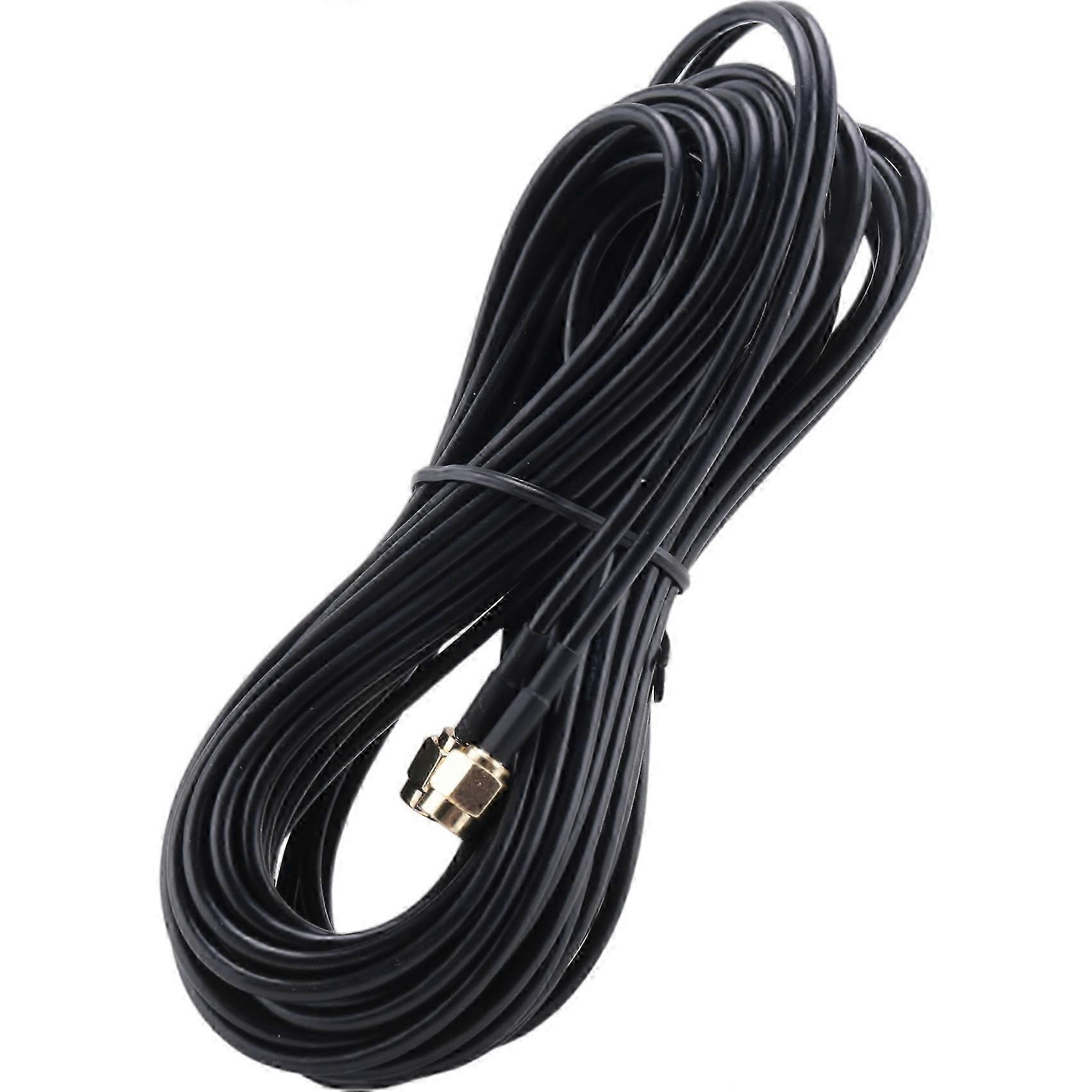 Câble D'Extension Coaxial Rf Rg174 Plaqué Or, 10 M, Connecteurs Sma Mâle Et Sma Mâle.