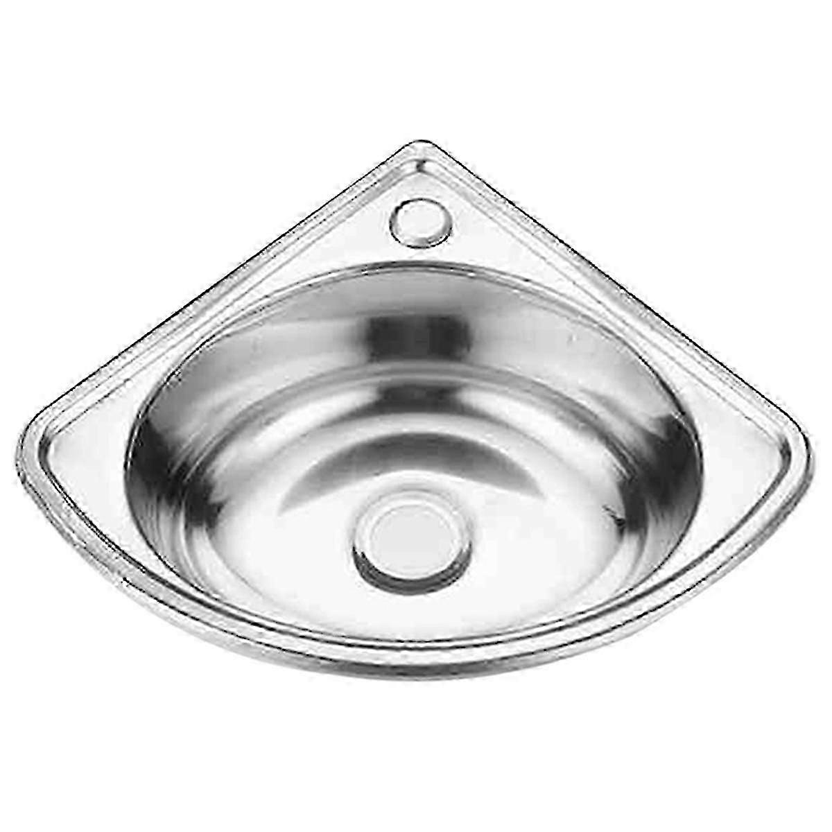 Évier De Cuisine Triangulaire En Acier Inoxydable Avec Îlot Central Pour Camping-car Et Rangement Des Légumes