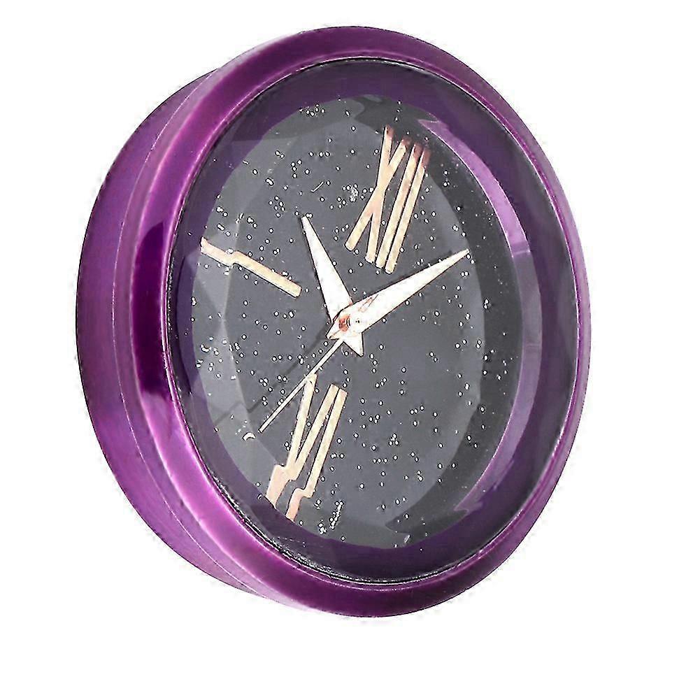 Autocollant Violet Pour Horloge Électronique De Voiture, Horloge Numérique Intérieure Pour Tableau De Bord, Décoration