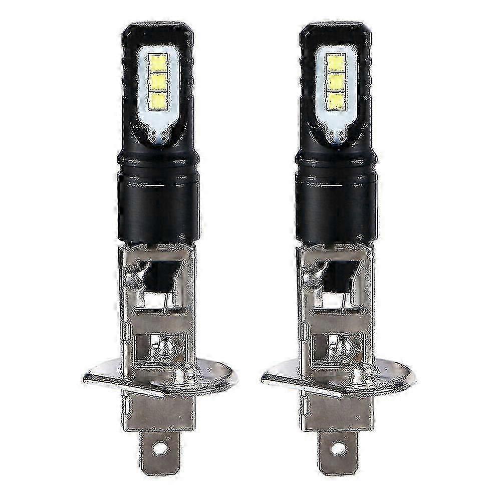 Kit De 2 Ampoules Led H1 6000k Blanc Ultra-brillant 6000 Lm Pour Phares Avec Feux De Jour (feux De Route) Os