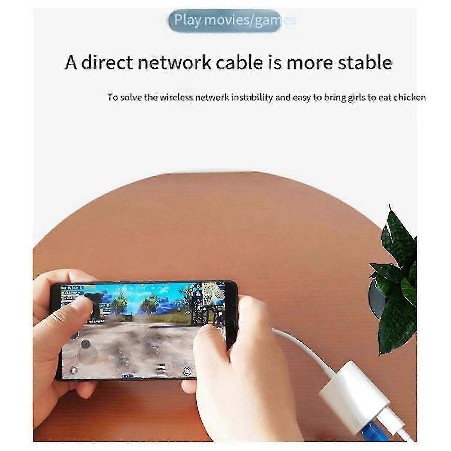 Adaptateur Usb-c Vers Rj45 100 Mbps Avec Carte Réseau Et Chargement Usb-c Pour Box Tv, Ordinateur Portable Et Téléphone.