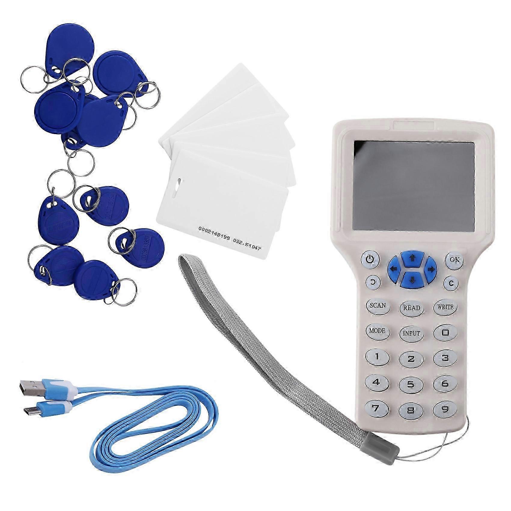 Duplicateur Rfid 125 Khz, Lecteur/graveur Nfc Pour Porte-clés 13,56 Mhz, Programmateur Crypté Usb, Copie D'Identifiants Uniques, Étiquette De Carte Kns