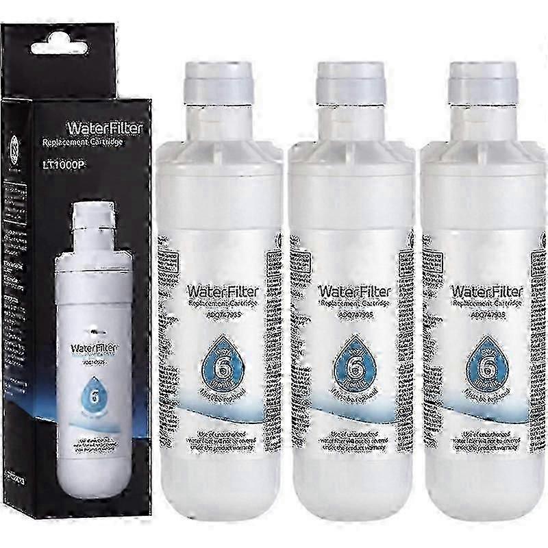 Lot De 3 Filtres À Eau Pour Réfrigérateur Lg Lt1000p Adq747935